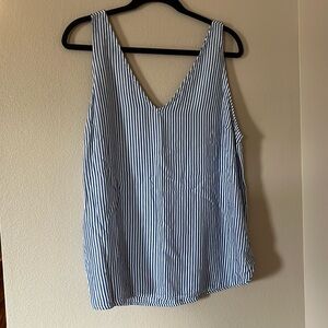 Old Navy - Blue Strip Tank - XL